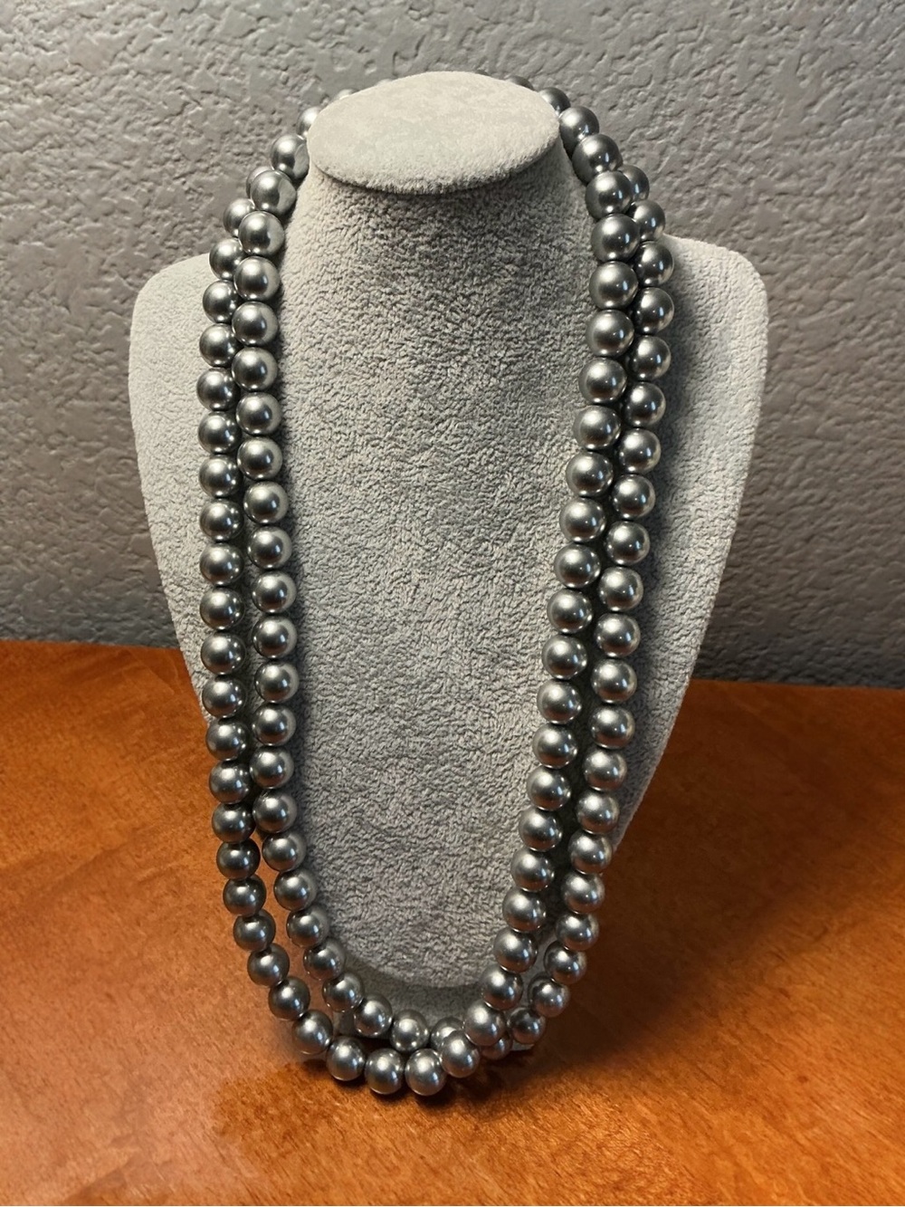Classic Single Strand Silver Beads Necklace - Women Jewelry